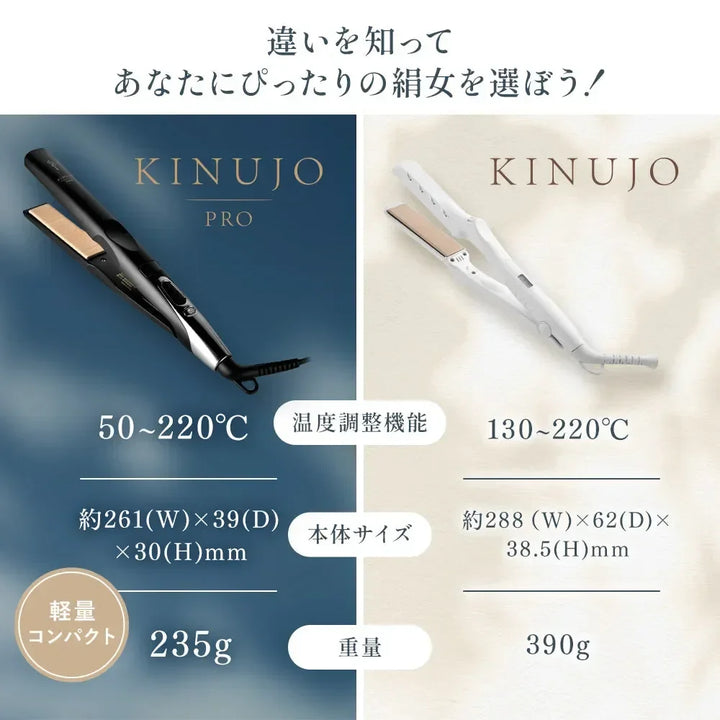 絹女 キヌージョ プロ ストレートヘアアイロン｜KINUJO - CHOUCHOU シュシュ｜美容アイテム通販サイト