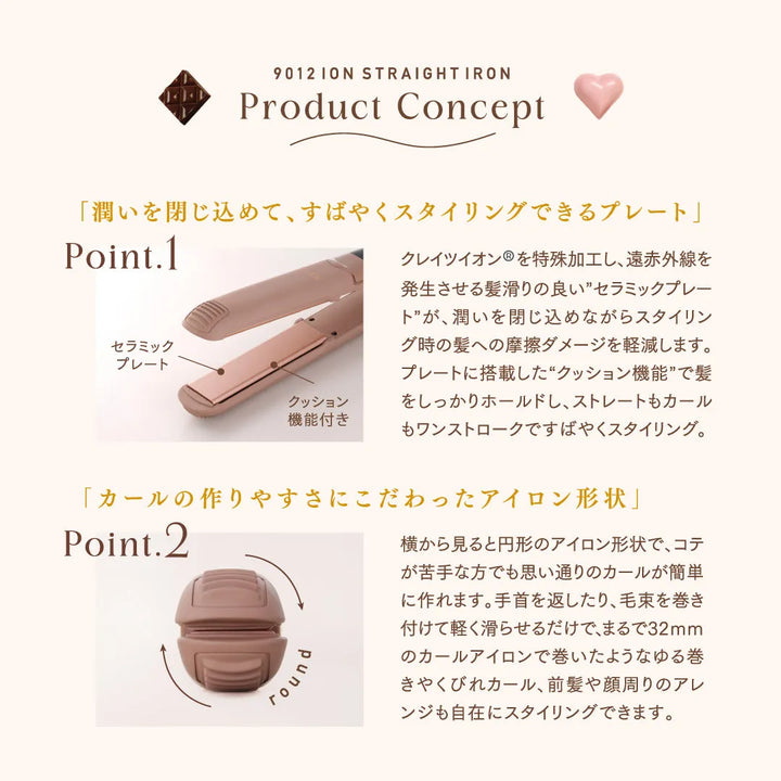 クレイツイオン 9012 イオンストレートアイロン NAKOコラボ｜CREATE ION - CHOUCHOU シュシュ｜美容アイテム通販サイト