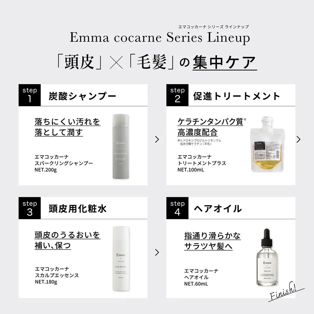 エマコッカーナ スパークリングシャンプー 炭酸シャンプー ｜Emma Cocarne - CHOUCHOU シュシュ｜美容アイテム通販サイト