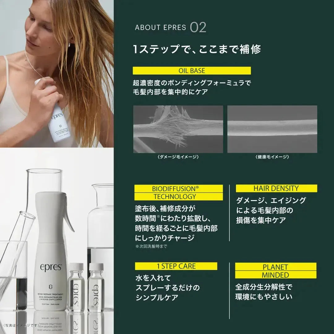 エプレ ホームケア用 リフィル (15ml×2) Bond Repair Concentrate Refill Pack（epres Refills）｜epres - CHOUCHOU シュシュ｜美容アイテム通販サイト