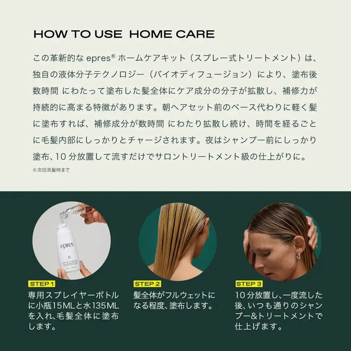 エプレ ホームケア用 リフィル (15ml×2) Bond Repair Concentrate Refill Pack（epres Refills）｜epres - CHOUCHOU シュシュ｜美容アイテム通販サイト
