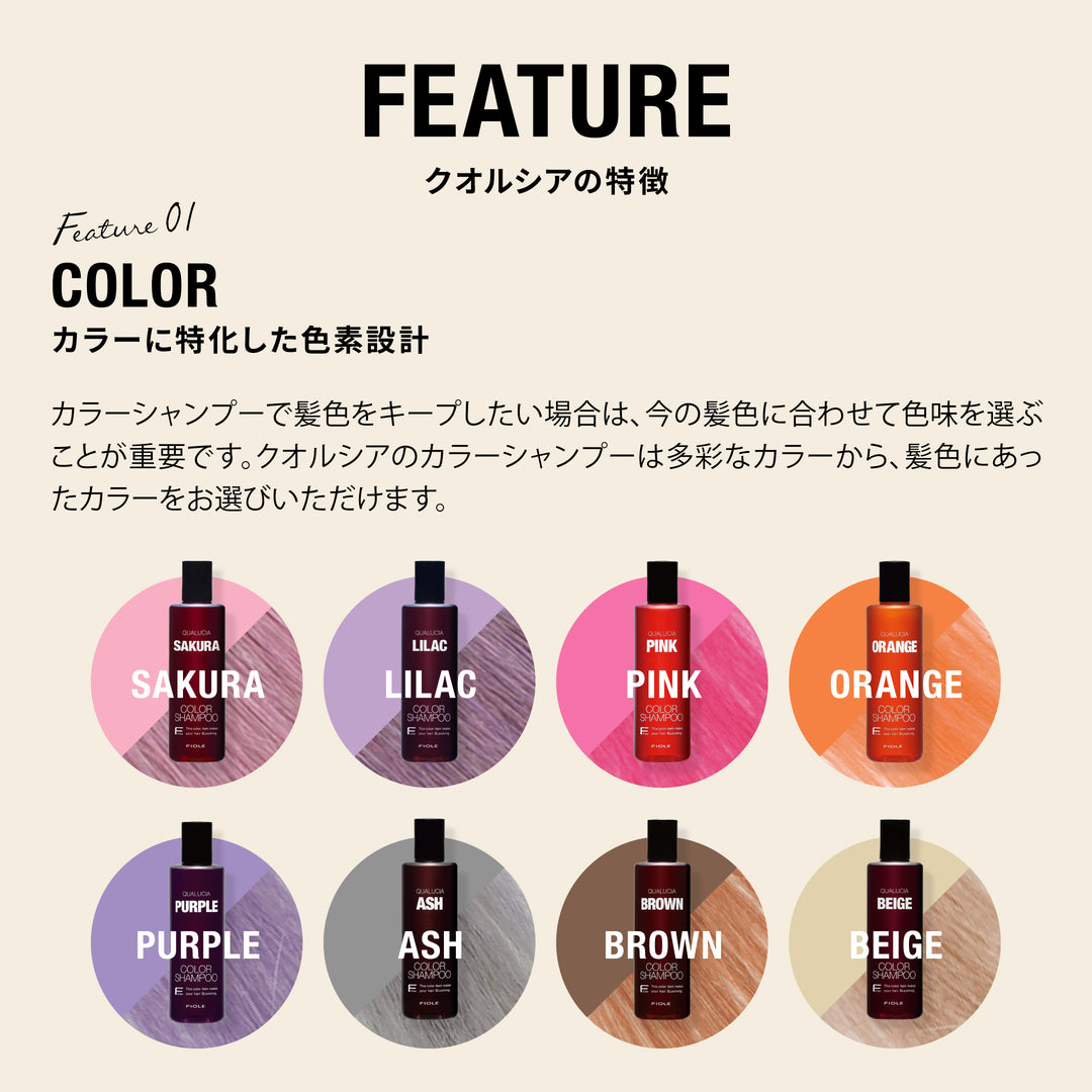 特徴１：カラーに特化した色素設計