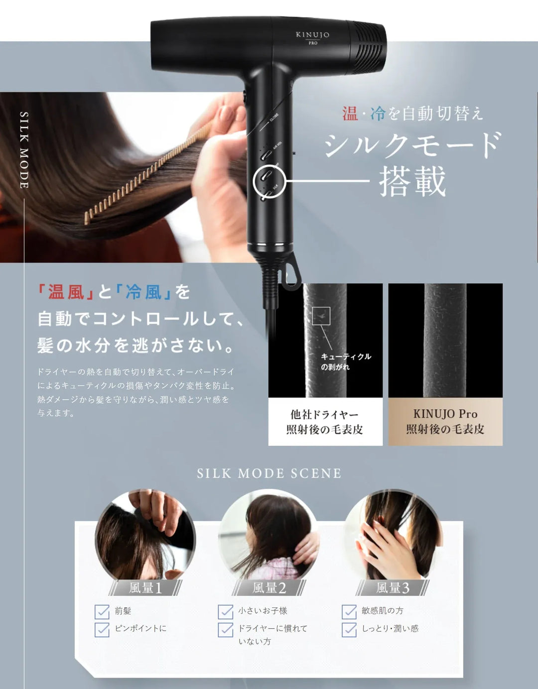 絹女 キヌージョ プロ ヘアドライヤー｜KINUJO - CHOUCHOU シュシュ｜美容アイテム通販サイト