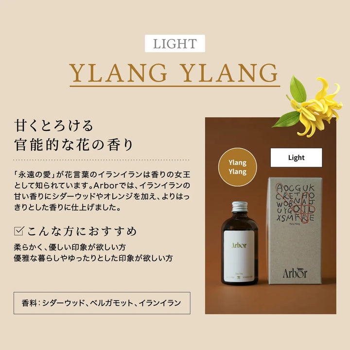 アルボル ヘアオイル × リフィル ディフューザー セット｜Arbor