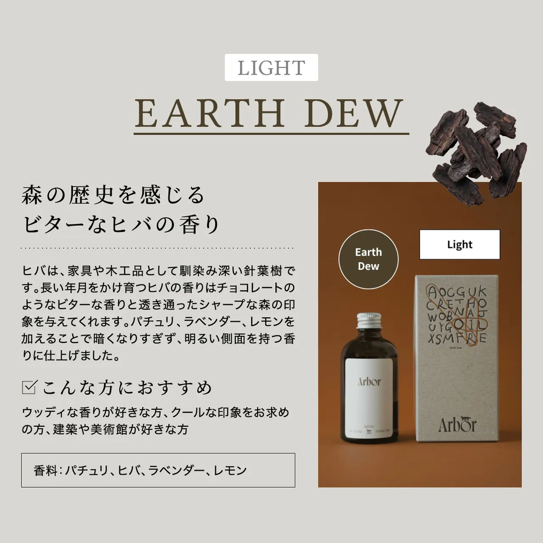 アルボル ヘアオイル × リフィル ディフューザー セット｜Arbor
