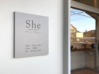 大人の女性のヘアサロンShe 東橋良店